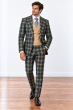 Eggplant Men's Suit Men Double Breasted Vest