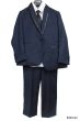 Tazio Boy's 5 Piece Suit with Shirt & Tie - Stylish Accents