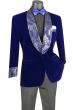Vinci Men's Outlet 1 Button Sport Coat  - Shining Floral Accents