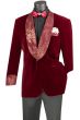 Vinci Men's 1 Button Sport Coat  - Shining Floral Accents
