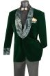 Vinci Men's 1 Button Sport Coat  - Shining Floral Accents