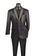 CCO Men's Outlet 2 Button Sport Coat - Faux Leather Trim