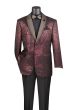 Vinci Men's 2 Button Sport Coat - Faux Leather Trim