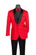CCO Men's Outlet 1 Button Sport Coat - Floral Pattern 