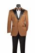 Brown Blazer Mens Sport Coats with Bowtie Peak Lapel