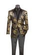 CCO Men's Outlet 2 Button Sport Coat  - Floral Jacquard