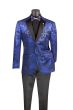 CCO Men's Outlet 2 Button Sport Coat  - Floral Jacquard
