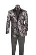 Vinci Men's 2 Button Sport Coat  - Floral Jacquard