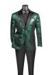 CCO Men's Outlet 2 Button Sport Coat  - Floral Jacquard
