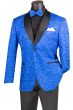 Vinci Men's 2 Button Sport Coat  - Vibrant Jacquard
