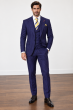 Navy Pinstripe Suit 3 Piece Suit Suits for Gents