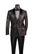 Vinci Men's Slim Fit Sport Coat - Floral Design