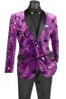 Vinci Men's Outlet 2 Button Sport Coat - Detailed Floral Design