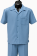 Light Blue Leisure Suit Clothing Suit for Men