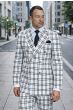White Suit Mens Double Breasted Suits