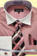 Avanti Uomo Men's French Cuff Dress Shirt Set - Micro Stripe