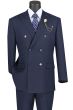 Vinci Men's 2 Piece Double Breasted Suit - Fashion Glen Plaid