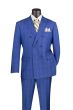 Vinci Men's 2 Piece Double Breasted Suit - Glen Plaid