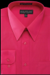 Fuchsia Solid Color Dress Shirt Men's Button Down Shirts