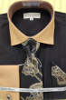 DANIEL ELLISSA SOLID BODY WHITE COLLAR BASIC FRENCH CUFF SHIRT DS3825P2 RED