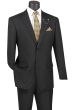 Vinci Men's 2 Piece Wool Feel Executive Suit - Adjustable Waistband