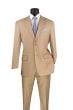 CCO Men's Outlet 2 Piece Wool Feel Executive Suit - Adjustable Waistband