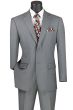 Vinci Men's 2 Piece Wool Feel Executive Suit - Adjustable Waistband