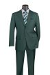 Vinci Men's 2 Piece Wool Feel Executive Suit - with Adjustable Waistband