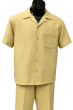 Dreams by Zacchi Men's Wide Leg 2 Piece Walking Suit - Light Texture
