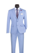 Tazio Men's 2 Piece Slim Fit Executive Suit - Bold Colors