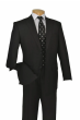 Tazio Men's 2 Piece Solid Discount Suit - 2 Button Jacket
