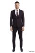 Tazio Men's 3 Piece Ultra Slim Fit Suit - Glen Check