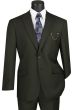 Vinci Men's 2 Piece Modern Fit Executive Suit - Pure Solid