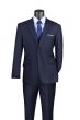 Vinci Men's 2 Piece Modern Fit Executive Suit - Pure Solid