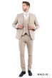 CCO Men's Outlet 3 Piece Slim Fit Suit - Solid Colors