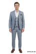 Blue Suit Mens Skinny Fit Suits Suit Jacket with Peak Lapel