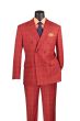 CCO Men's Outlet 2 Piece Modern Fit Suit - Windowpane