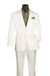 Vinci Men's 2 Piece Modern Fit Linen Suit - Light Colors