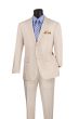 Vinci Men's 2 Piece Seersucker Suit - Notch Lapel