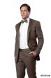 Bryan Michaels Men's 2pc Slim Fit Tuxedo - Satin Lapel with Trim