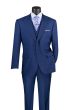 CCO Men's Outlet 3 Piece Wool Feel Modern Fit Suit - Double Breasted Vest