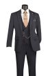 Black Suit Stretch Fabric Cinchable Waistband