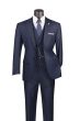 CCO Men's Outlet 3 Piece Modern Fit Suit - Bold Solid Colors