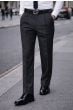 Heather Charcoal Mens Pleated Pants