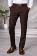 Brown Slacks Dress Pants for a Man