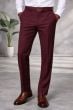 Burgundy Slacks Dress Pants for a Man