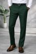 Hunter Green Slacks Dress Pants for a Man