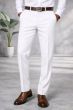 White Slacks Dress Pants for a Man