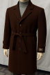 Burgundy Trench Coat Mens Overcoat