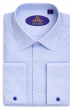 Light Blue Mens Dress Shirt French Cuff Shirts Button Down Shirt